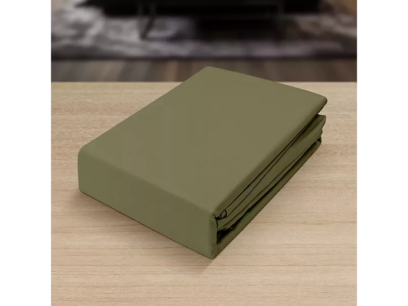 LINO ΣΕΤ ΣΕΝΤΟΝΙΑ BASICO KHAKI 100X200+30