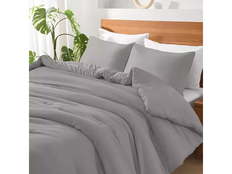 LINO ΣΕΤ ΣΕΝΤΟΝΙΑ BASICO GREY 100X200+30