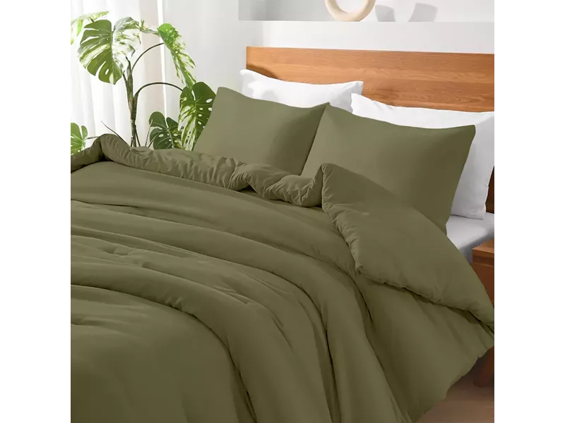 LINO ΣΕΝΤΟΝΙ BASICO KHAKI 160X200+30