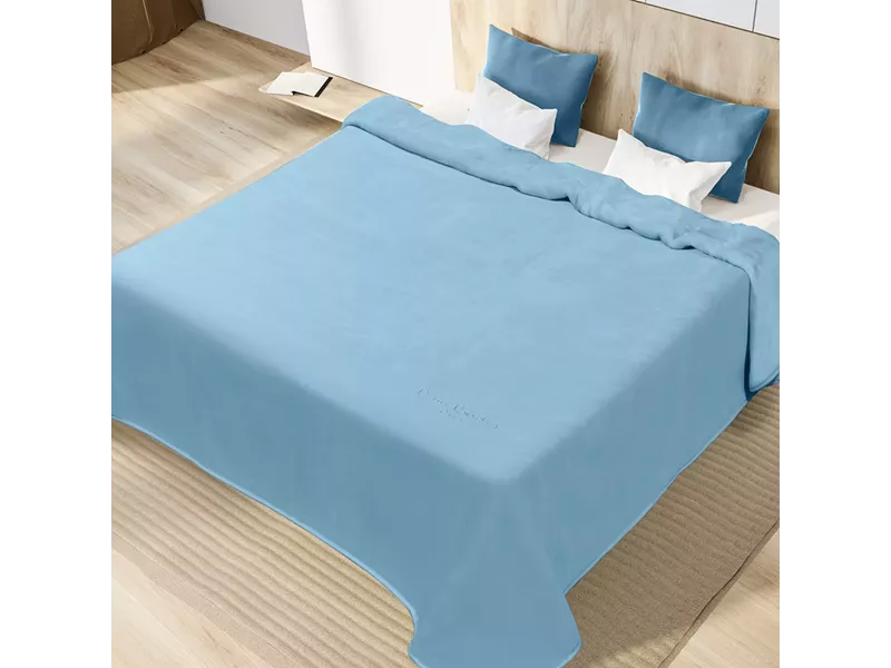ΚΟΥΒΕΡΤΑ ΥΠΕΡΔΙΠΛΗ 220X240 PIERRE CARDIN NANCY STER 545 LIGHT BLUE(03)