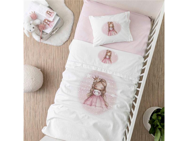 Κουβέρτα Πικέ Κούνιας Little Queen