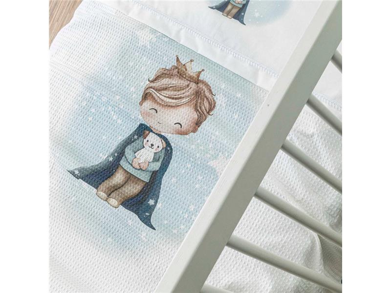 Κουβέρτα Πικέ Κούνιας Little King