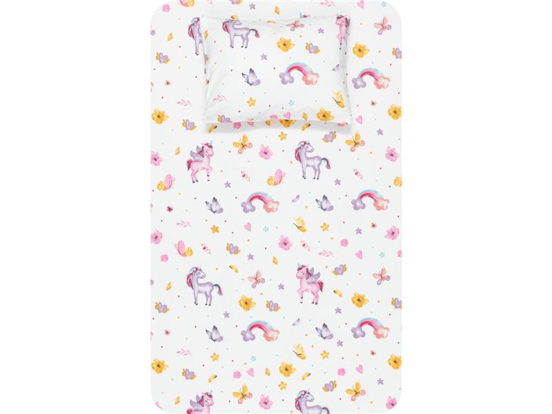 Σεντόνι Σετ 2ΤΜΧ Μονόκερος Μονό