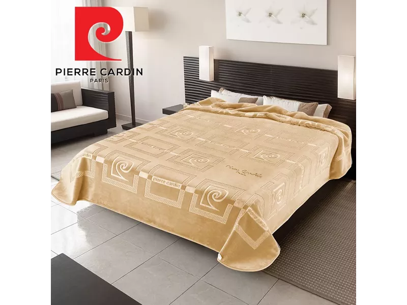 ΚΟΥΒΕΡΤΑ ΥΠΕΡΔΙΠΛΗ 220X240 PIERRE CARDIN STER NANCY 657 OFFWHITE(15)