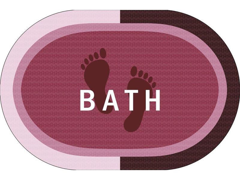 Πατάκι Μπάνιου Oval Αντιολισθητικό Bath 50X70 Rotten Apple 100% Polyester