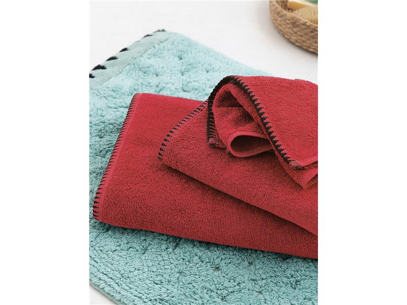 Σετ Πετσετες 3τεμ Palamaiki Brooklyn Red