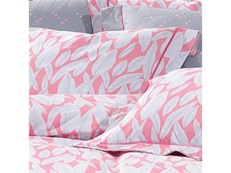 Παπλωματοθήκη Εμπριμέ Σετ Elegant Leaves Υπέρδιπλη