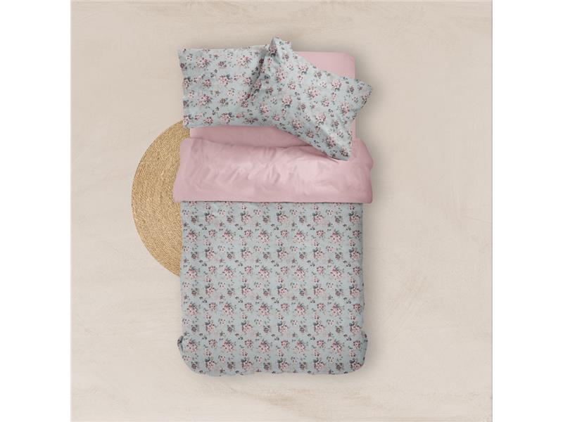 Σεντόνια Εμπριμέ Σετ Αγιρολούλουδο Υπέρδιπλα