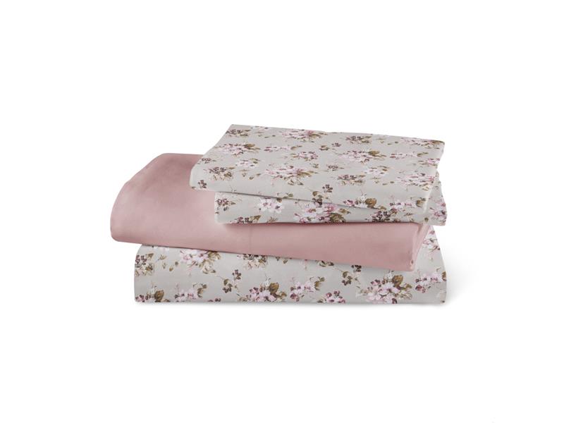 Σεντόνια Εμπριμέ Σετ Αγιρολούλουδο Υπέρδιπλα