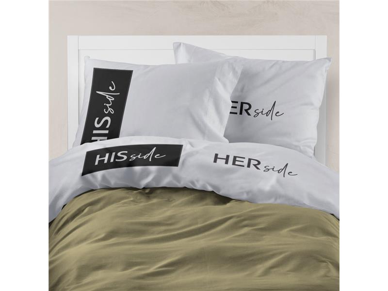 Σεντόνι Digital Print Σετ His&Hers Υπέρδιπλο