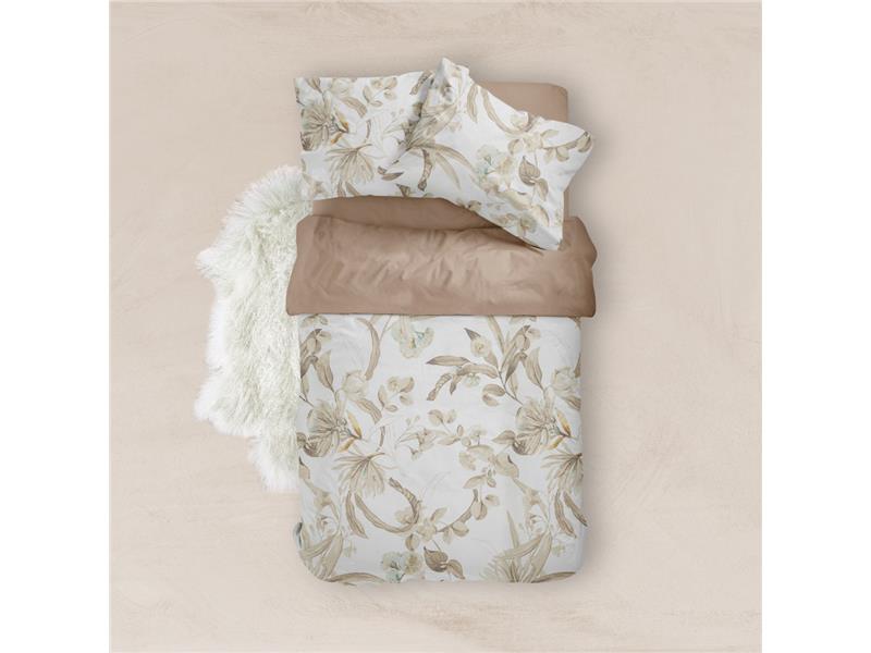 Σεντόνια Εμπριμέ Σετ Flore Υπέρδιπλα