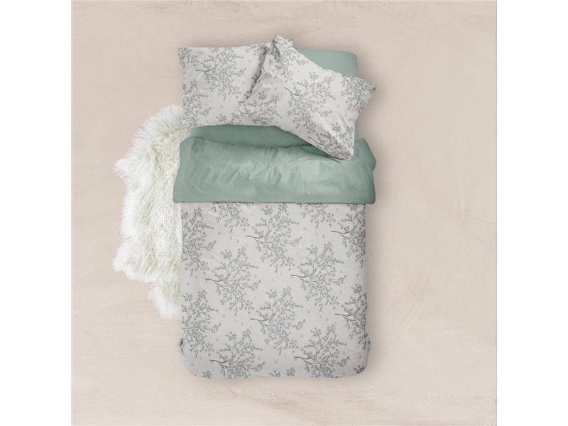 Σεντόνια Εμπριμέ Σετ Cherry Blossom Υπέρδιπλα