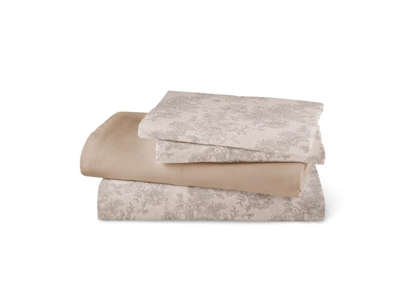 Σεντόνια Εμπριμέ Σετ Estelle Υπέρδιπλα