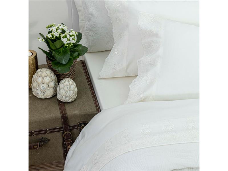 Σεντόνια Με Δαντέλα Σετ Νεφέλη Υπέρδιπλα