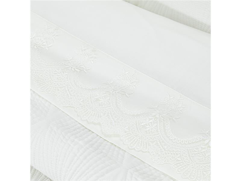 Σεντόνια Με Δαντέλα Σετ Νεφέλη Υπέρδιπλα