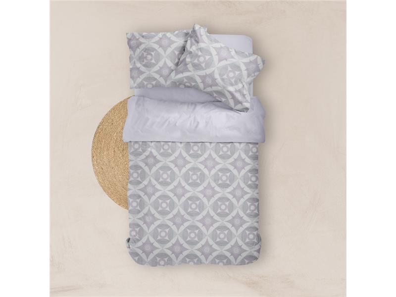 Σεντόνια Εμπριμέ Σετ Asteras Υπέρδιπλα