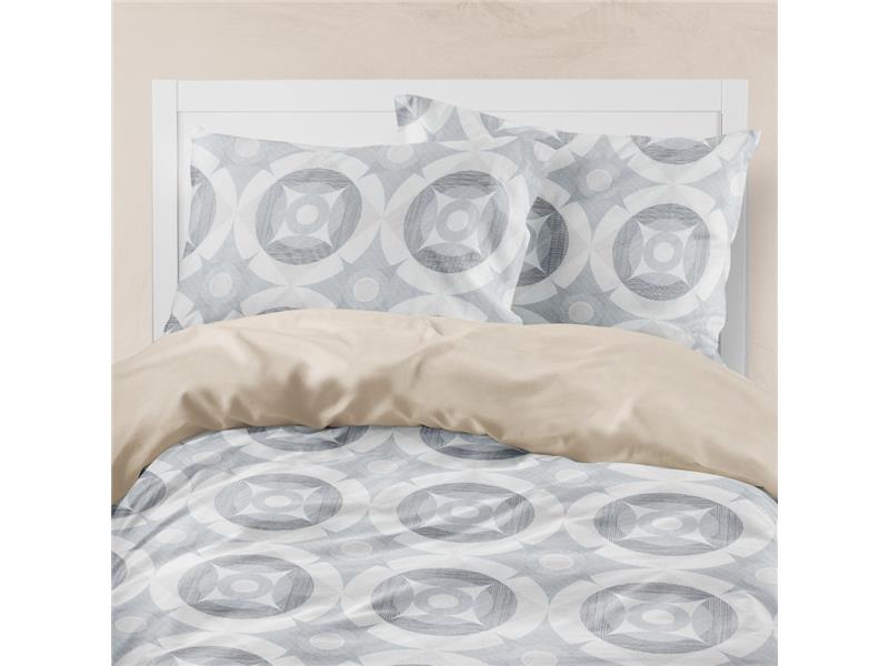 Σεντόνια Εμπριμέ Σετ Asteras Υπέρδιπλα