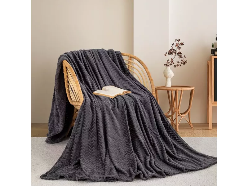 ΚΟΥΒΕΡΤΑ  FLEECE ΜΟΝΗ 180X240 ADAM HOME (550)  DARK GREY(70)