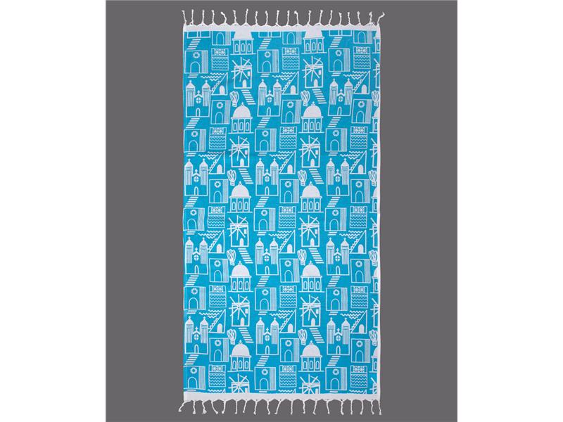 Pestemal nkp540 (90cm x 180cm) τυρκουάζ