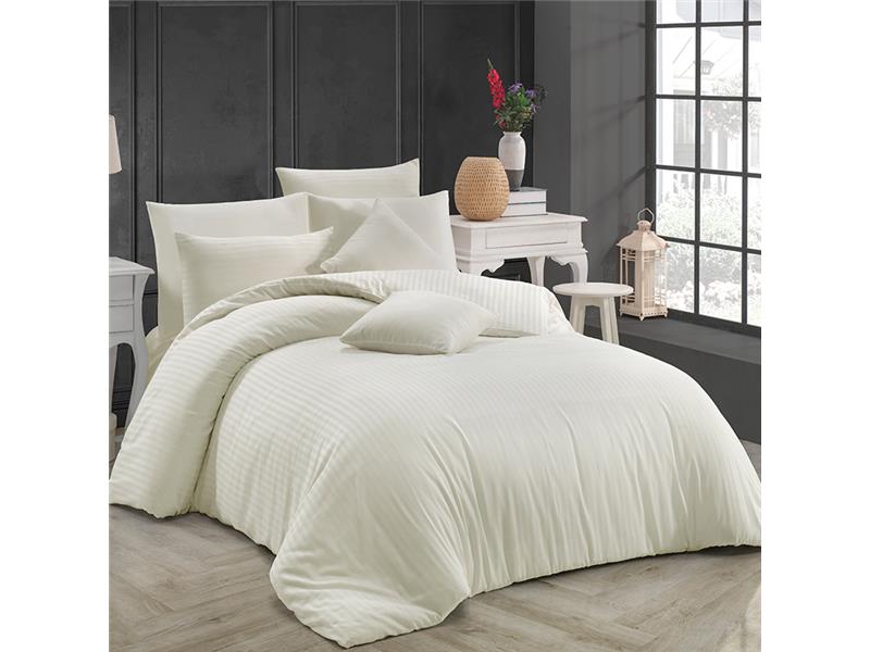 ΝΕΧΤ 3194 ΚΟΥΒΕΡΤΙΝΑ 100%CΟΤ SΑΤΙΝ SΤRΙΡΕ ΑΝΘΡΑΚΙ 225Χ245 3 ΤΕΜ - Εκρου