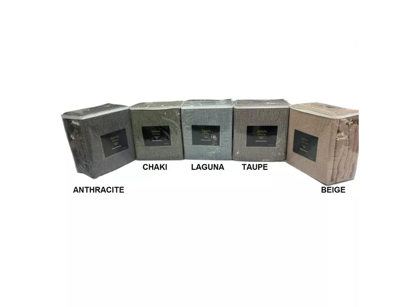 ΚΟΥΒΕΡΛΙ ΒΑΜΒΑΚΕΡΗ ΜΟΥΣΕΛΙΝΑ ΥΠΕΡΔΙΠΛΗ 240Χ250 ADAM HOME - Anthracite 70