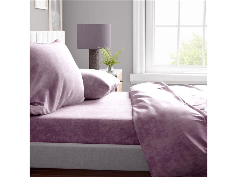 Σεντόνια Σετ 4 τεμ Shadow 25 220X240 Light Purple Cott/Pol 70/30