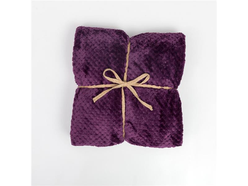 Κουβέρτα Prisma Καναπέ Μελιτζανί