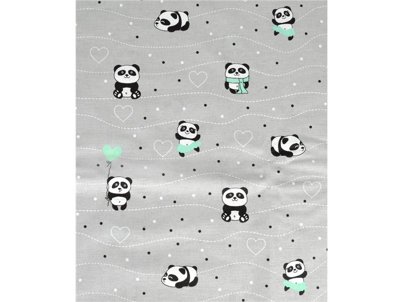 ΣΕΝΤΟΝΑΚΙ ΛΙΚΝΟΥ bebe PANDA 112 80X110 Grey-Green Cotton 100%