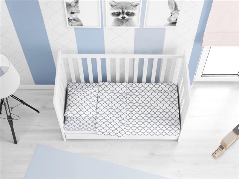 ΣΕΝΤΟΝΙΑ ΕΜΠΡΙΜΕ ΣΕΤ 3 τεμ bebe Windows 136 120X160 White Cotton 100%