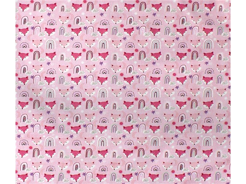 ΣΕΝΤΟΝΑΚΙ ΛΙΚΝΟΥ bebe Fox 525 80X110 Pink 100% Cotton