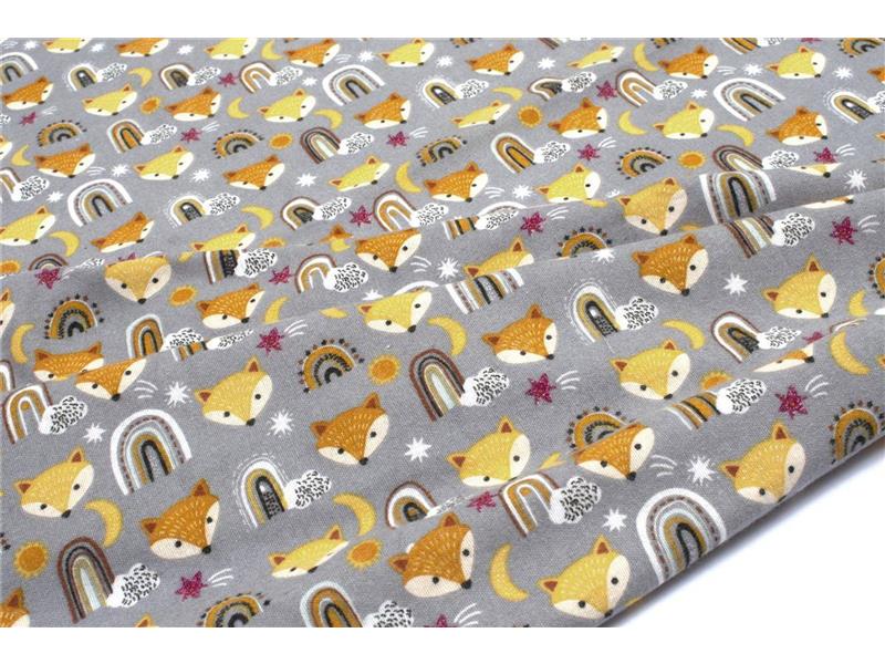ΣΕΝΤΟΝΑΚΙ ΛΙΚΝΟΥ bebe Fox 53 80X110 Grey 100% Cotton Flannel