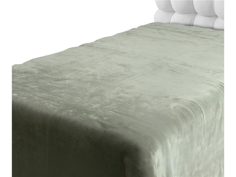 Βελουτέ κουβέρτες (220cm x 240cm) πράσινο