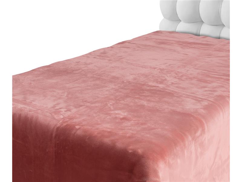 Βελουτέ κουβέρτες (220cm x 240cm) σάπιο μήλο 