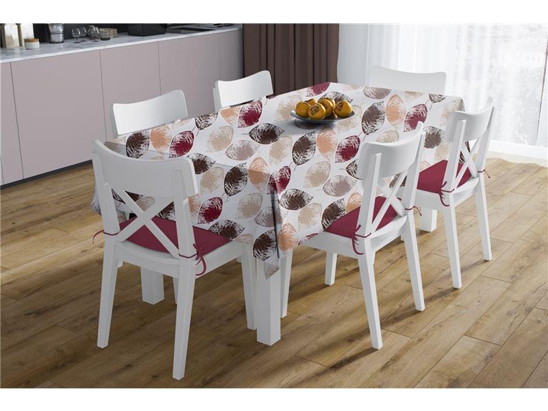 Τραπεζομάντηλο Αλέκιαστο Leaves 467 180X300 Brown 70/30 Cott/Pol