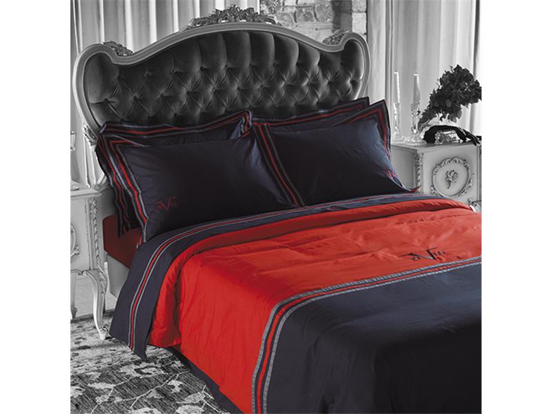 Παπλωματοθήκη Υπέρδιπλη (Σετ) (230X250) Mcdecor Gramma Red - MCDECOR