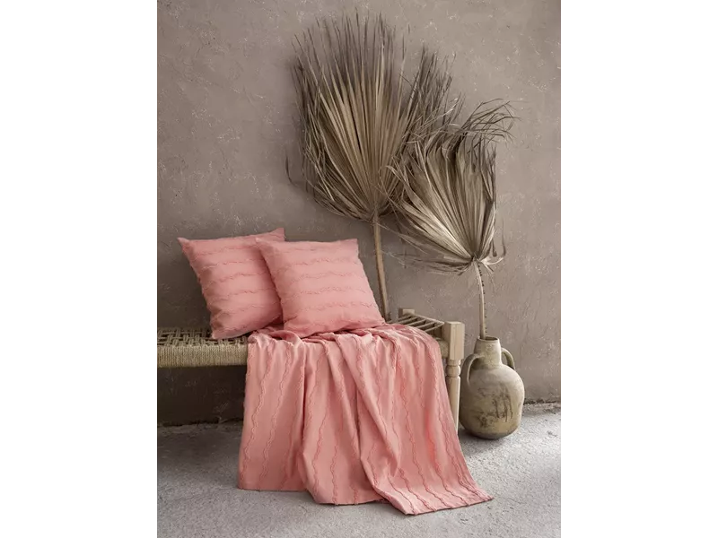 Κουβέρτα Καναπέ Oleada - Coral