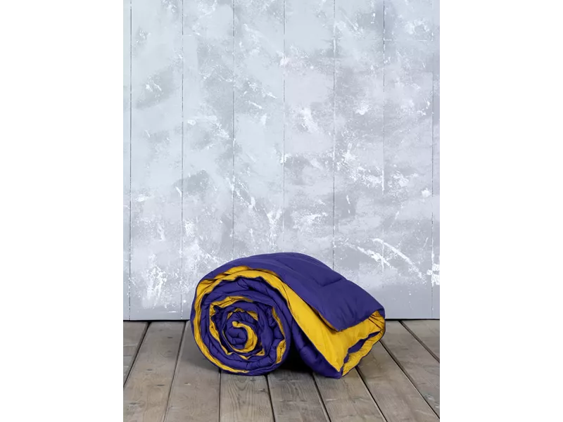 Πάπλωμα Abalone - Blue / Mustard Beige