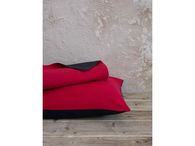 Σετ Παπλωματοθήκη Abalone - Ruby Red / Black