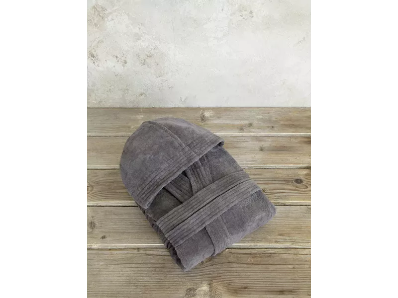 Μπουρνούζι με κουκούλα Zen - Midnight Gray