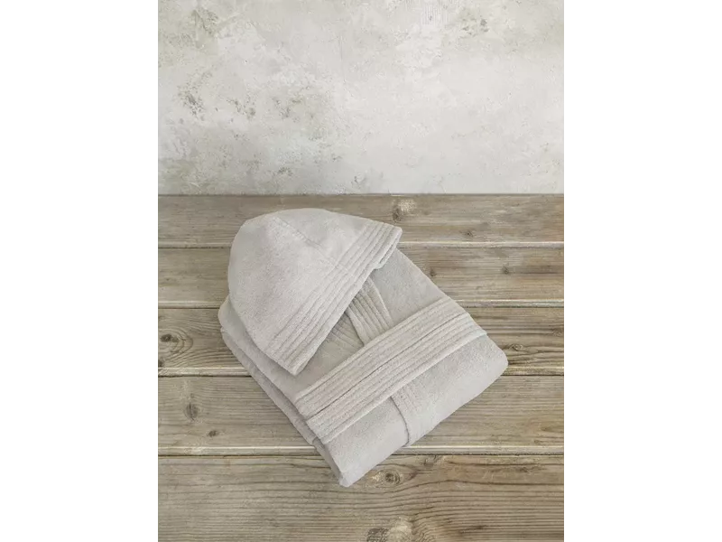 Μπουρνούζι με κουκούλα Zen - Oat Beige