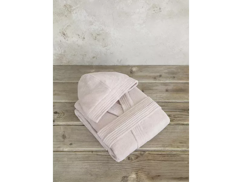 Μπουρνούζι με κουκούλα Zen - Powder Pink