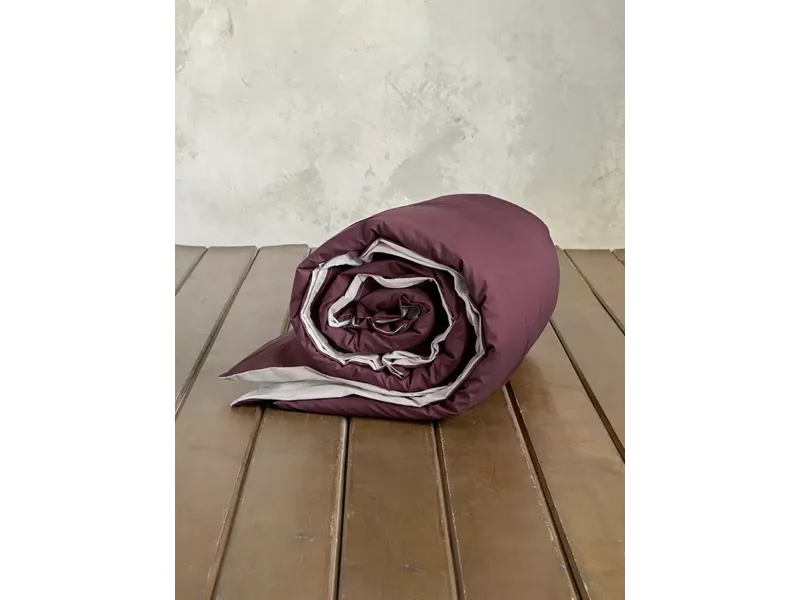 Παπλωματοθήκη Colors - Oat Beige / Deep Bordeaux