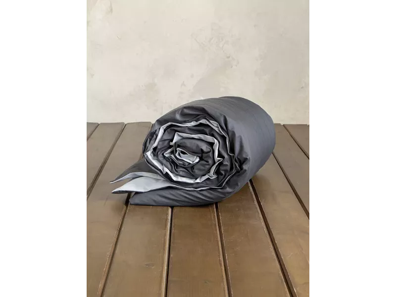 Παπλωματοθήκη Colors - Shiny Gray / Midnight Gray