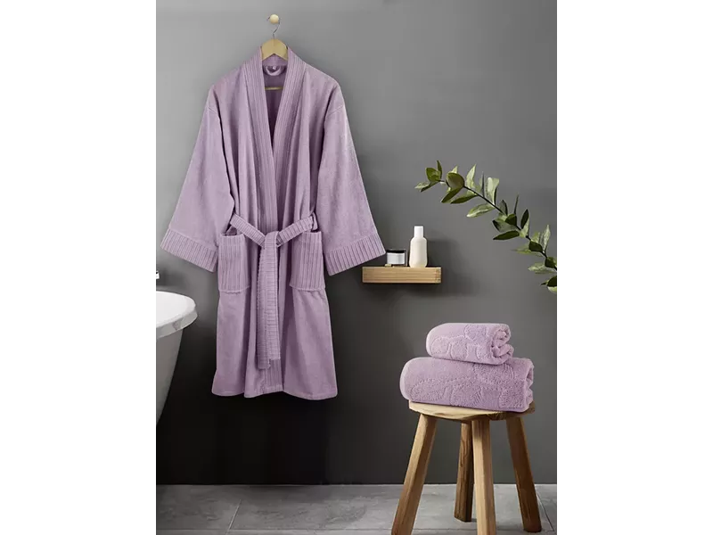 Μπουρνούζι Velvet - Lilac