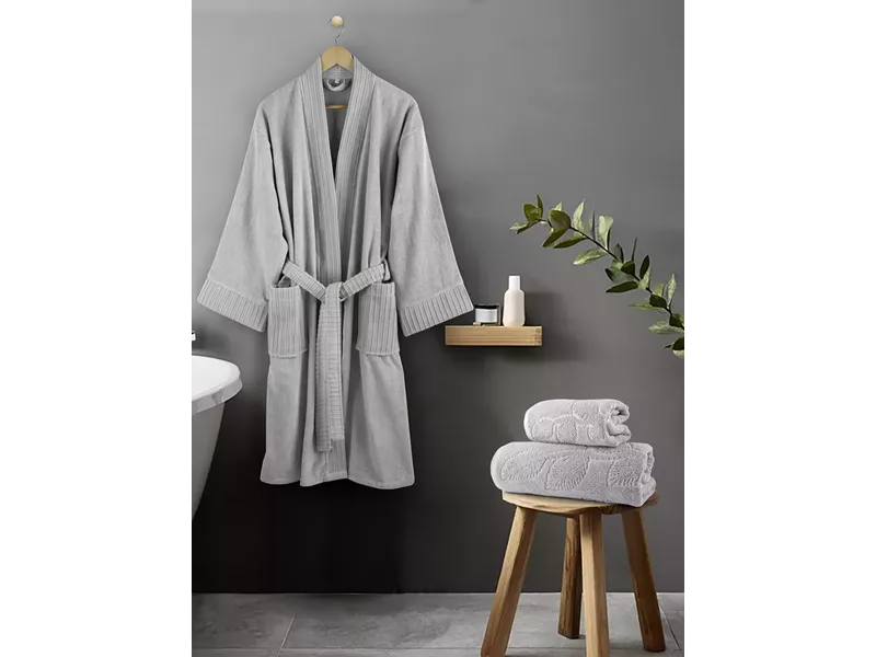 Μπουρνούζι Velvet - Gray