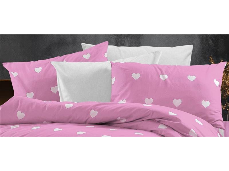 Μαξιλαροθήκη Εμπριμέ Αίσθησις 608 50X70 Pink 70/30 Cott/Pol