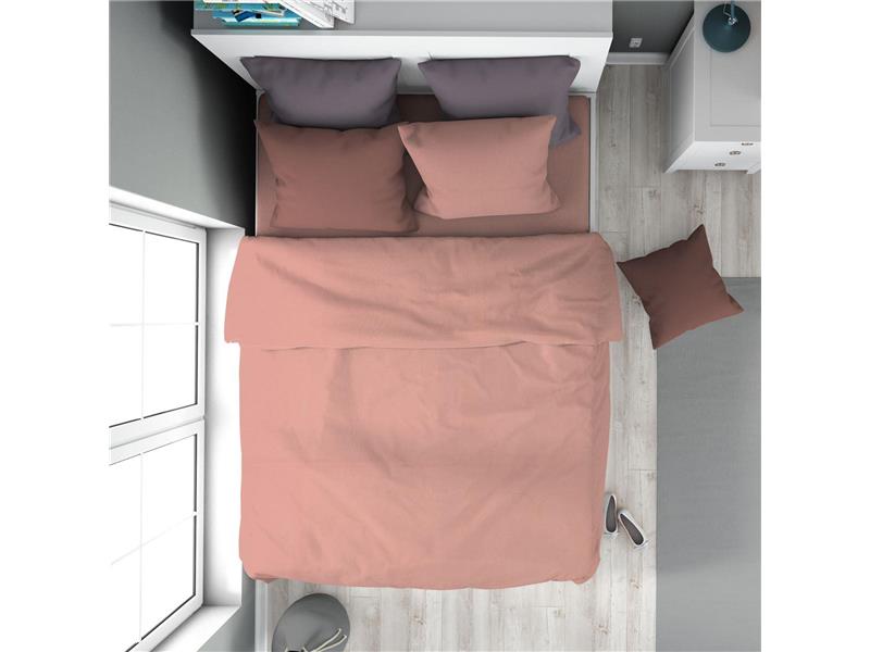 Παπλωματοθήκη Solid 503 160X240 Dusty Rose 100% Cotton