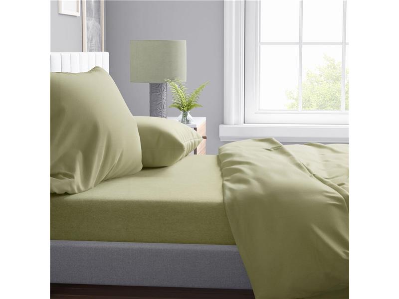 Παπλωματοθήκη Solid 504 220X240 Olive 100% Cotton