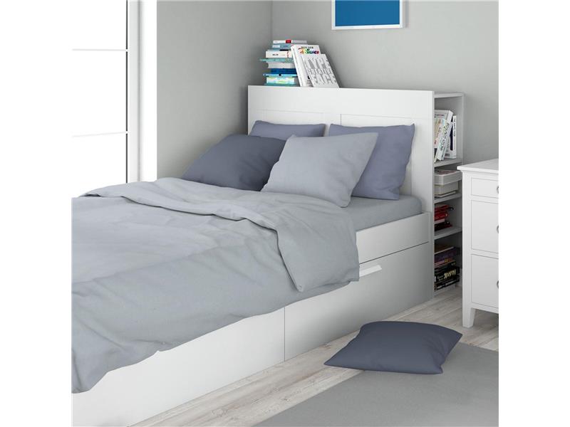 Σεντόνι Σετ 2 τεμ Solid 505 160X240 Light Blue-Grey 100% Cotton