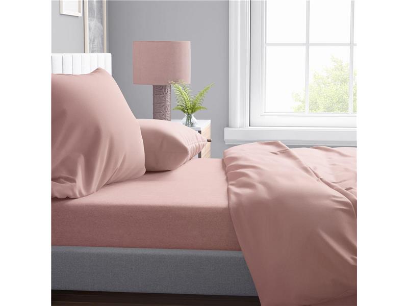 Σεντόνια Σετ 4 τεμ Solid 503 220X240 Dusty Rose 100% Cotton